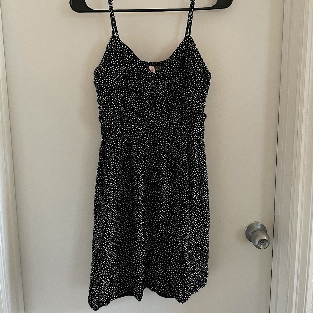Black and white polka dot dress size small from Target
